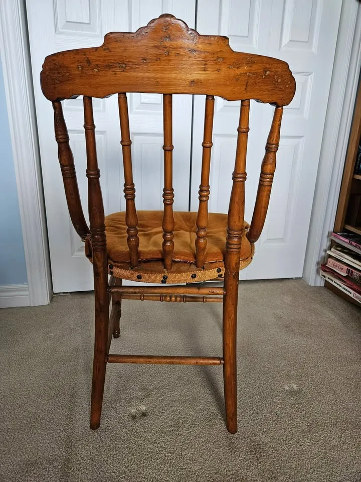 Antique Solid Wood Side Chair image indicator(5)