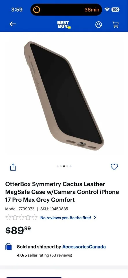 Otterbox iPhone 17 Pro Max Cactus Leather