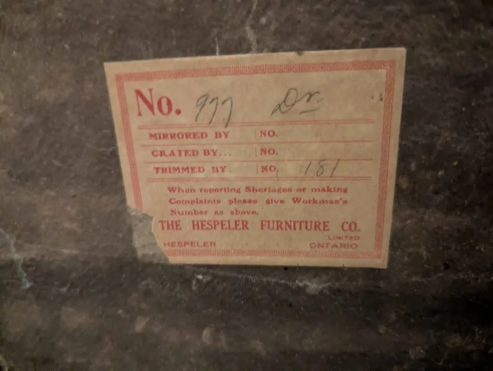 Antique Dresser made by The Hespeler Furniture Company Ontario image indicator(7)