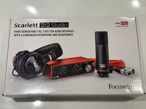 Focusrite Scarlett 2i2 Studio 3rd Gen USB Audio Interface [NIB]