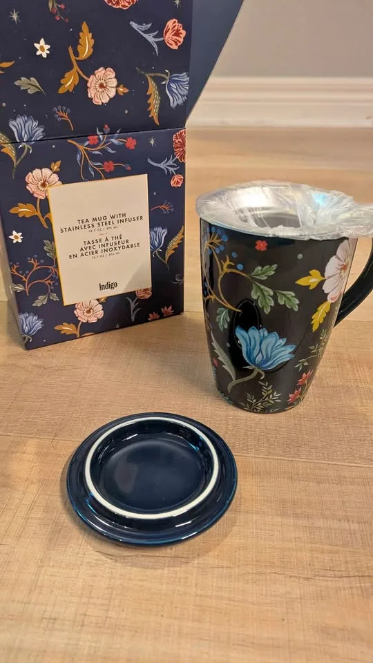 Stainless Steel tea infuser with mug thumbnail