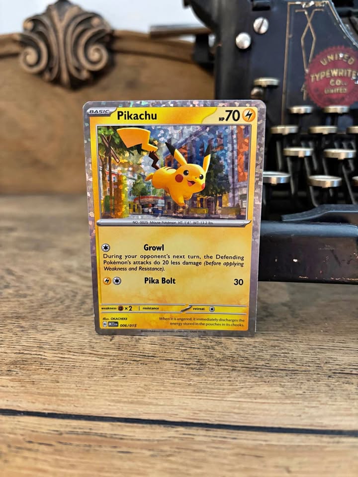Pokemon Card Pikachu 006/015 Mcdonald's Promo 2023 Regular Holo
