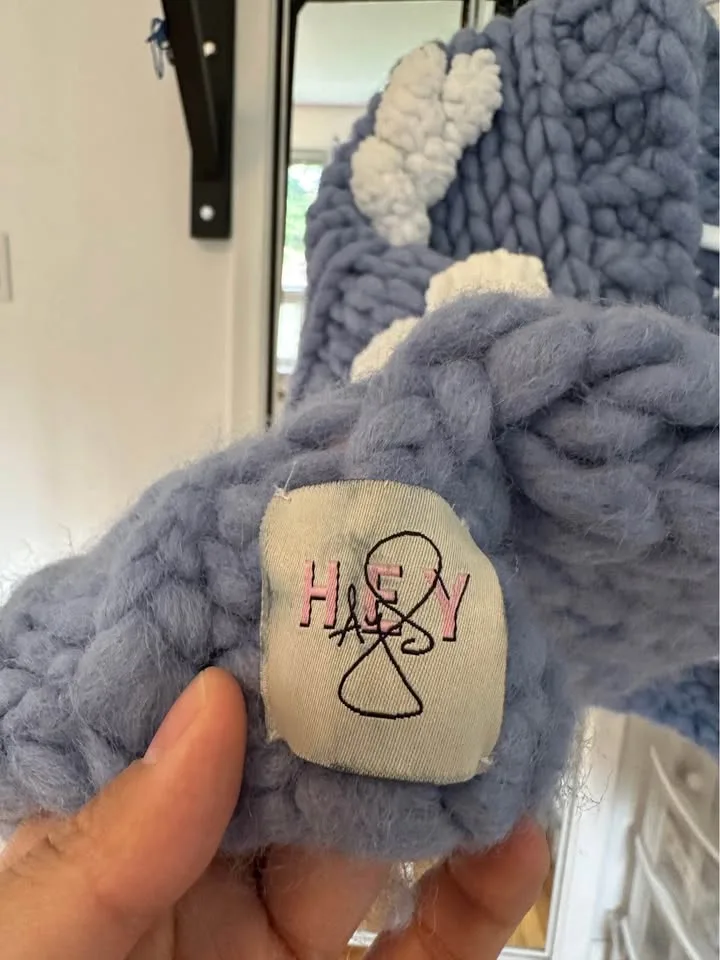 Heyays Chunky Knit Blue Cloud Cardigan image indicator(4)