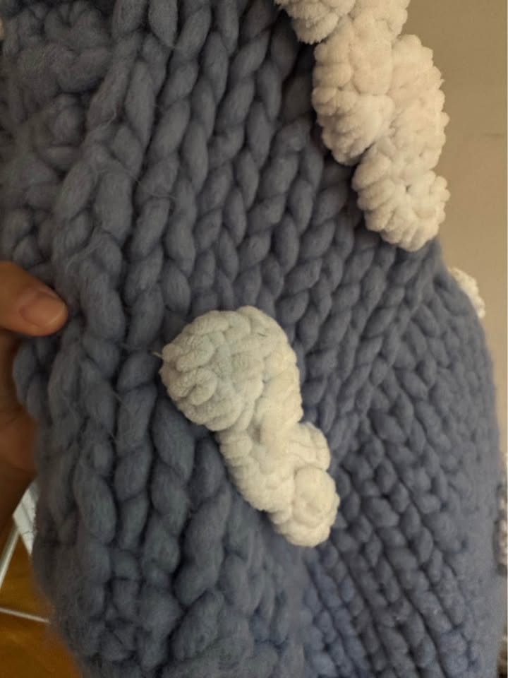 Heyays Chunky Knit Blue Cloud Cardigan - photo 5