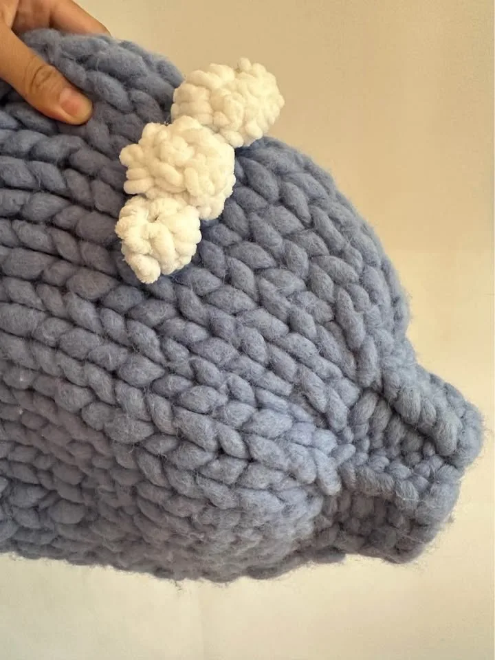 Heyays Chunky Knit Blue Cloud Cardigan image indicator(7)