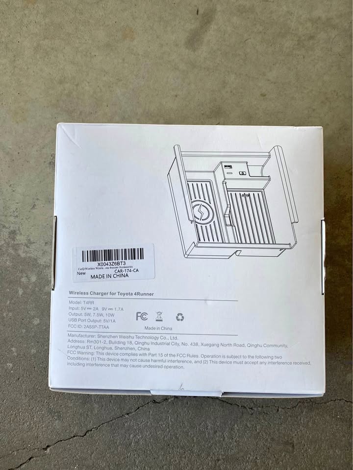 Toyota 4Runner wireless charger
