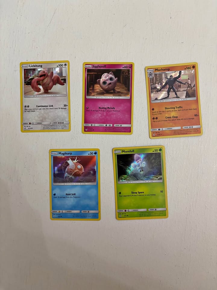 Pokémon Detective Pikachu Cards 5/18 cards