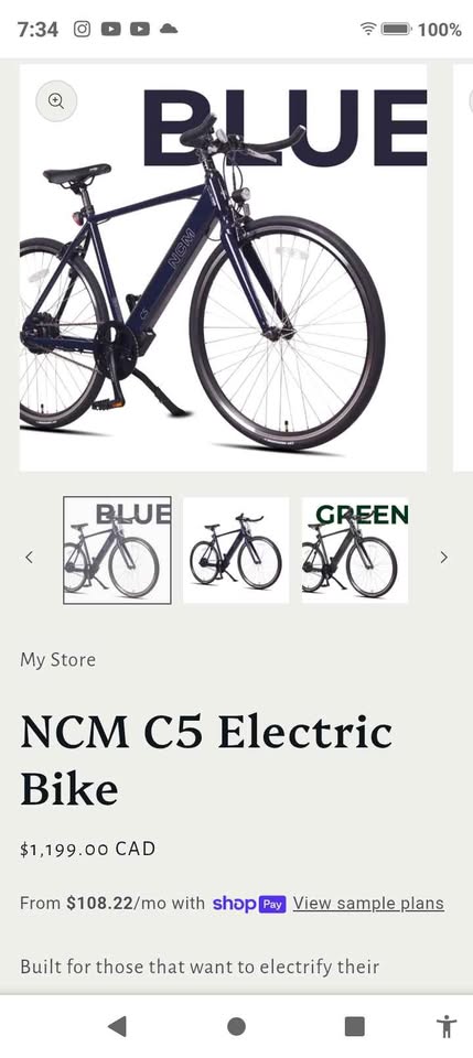 E-Bike NCM C5 year old Awesome condition - photo 2