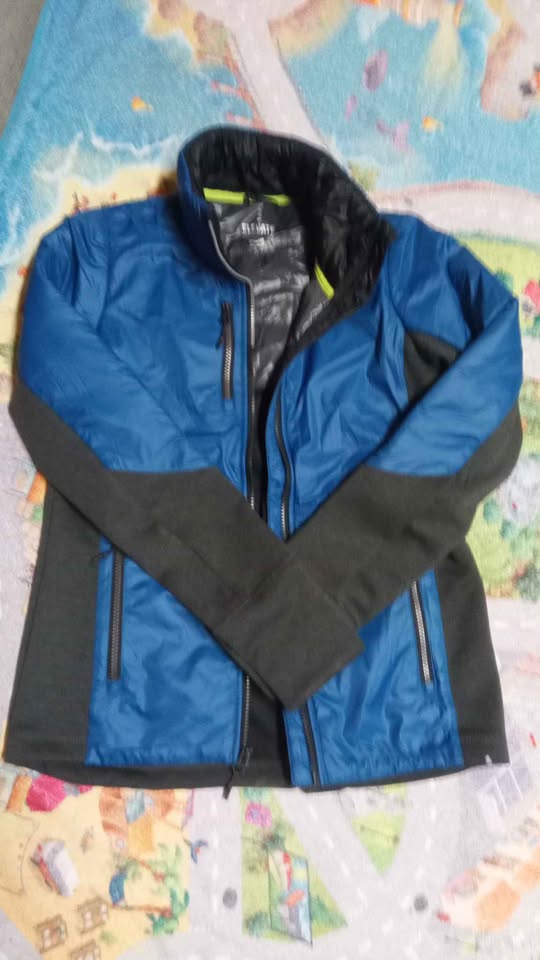Puffer Jacket Blue Grey small size - photo 2