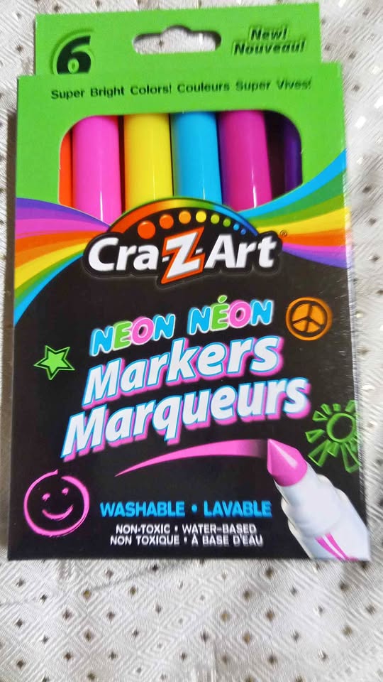 Neon Markers 6 PCs New pack 4 only