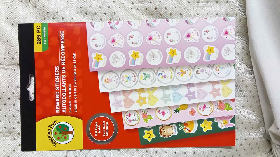 Reward Stickers Autocollants 289 PCs Foil