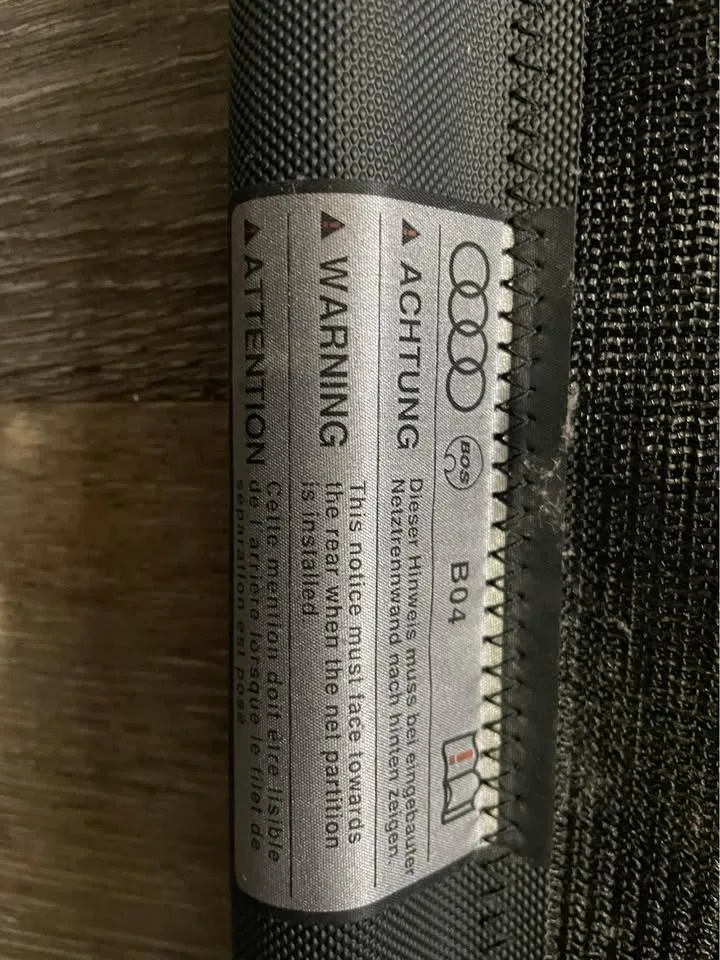 Audi Q7 Trunk Cargo Partition /Dog Screen Net image indicator(3)