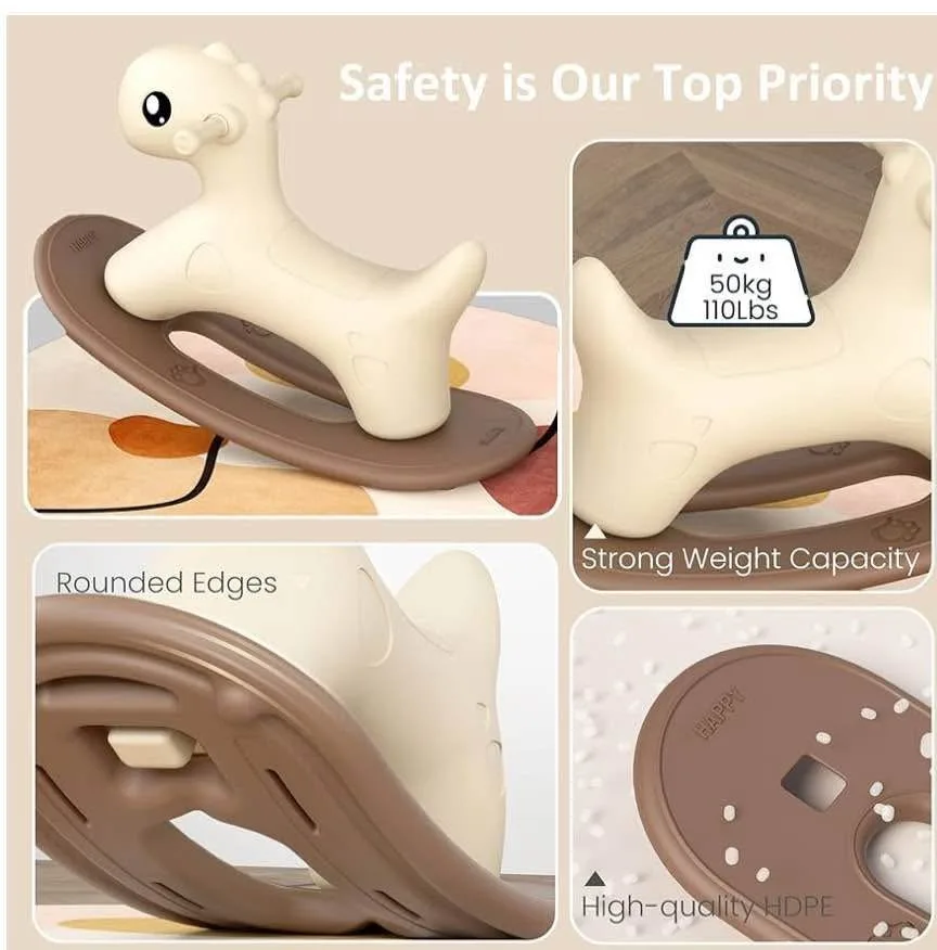 Kids Plastic Rocking Horse – Fun Ride-On Toy for Toddlers 1–3 image indicator(6)