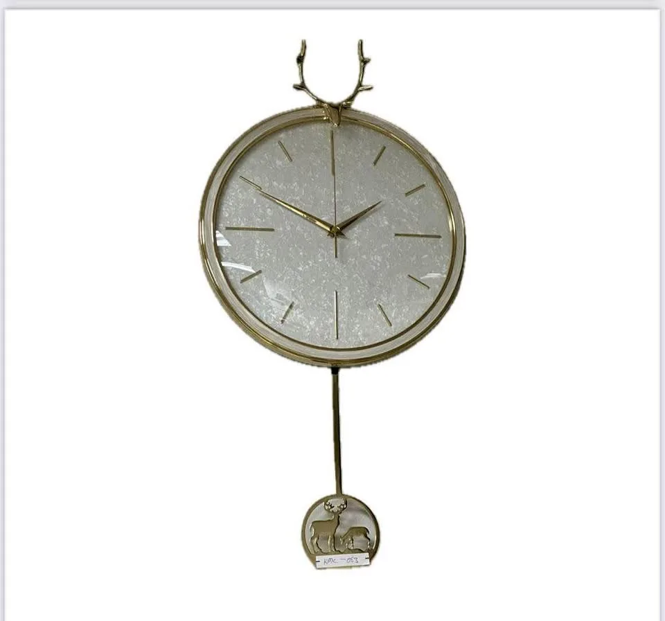 White Dial Pendulum Wall Clock