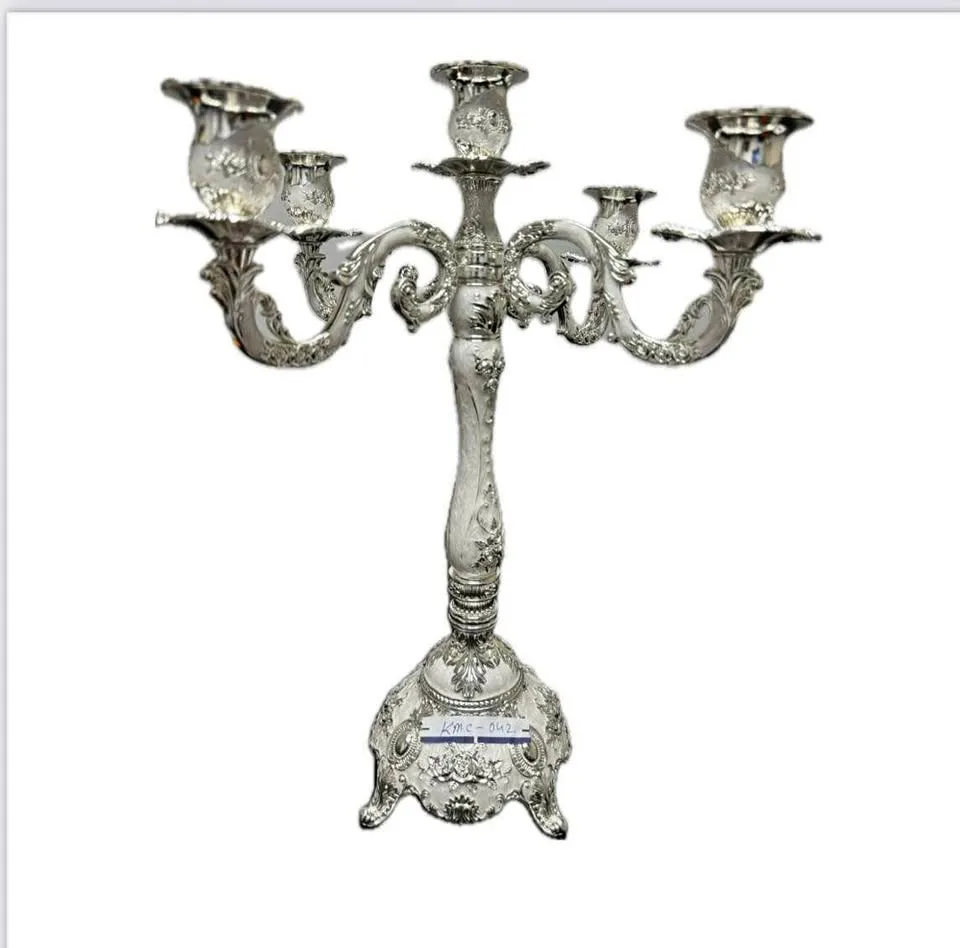 Silver Candleholder of 5