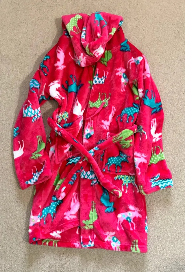 Little Blue House Kids Fleece Robe thumbnail