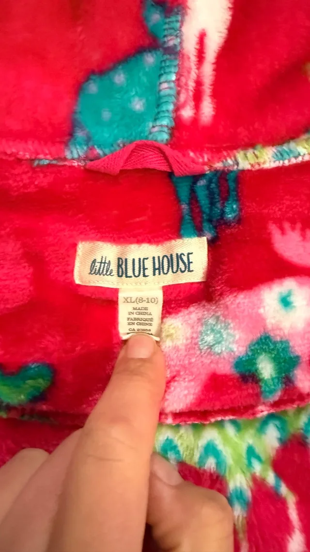 Little Blue House Kids Fleece Robe image indicator(2)