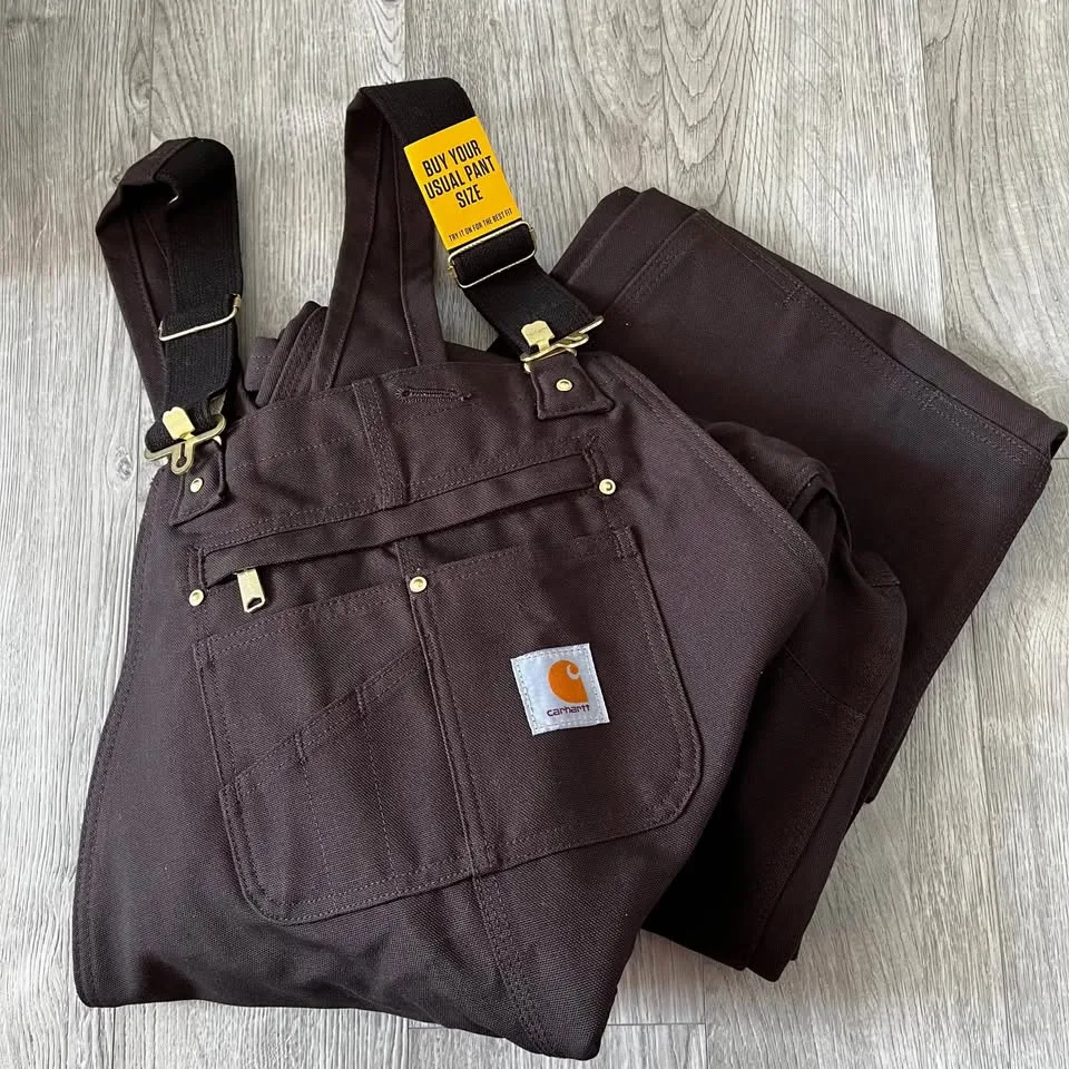 Carhartt mens Relaxed Fit Duck Bib Overall image indicator(4)