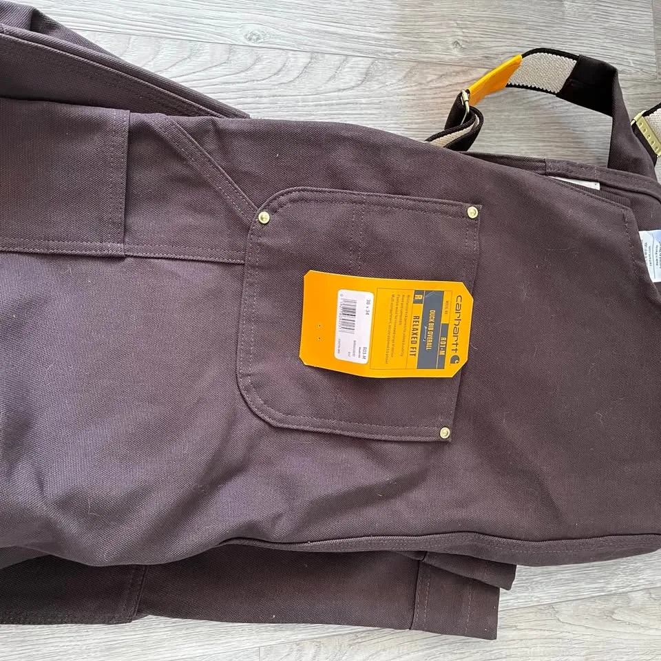 Carhartt mens Relaxed Fit Duck Bib Overall image indicator(6)