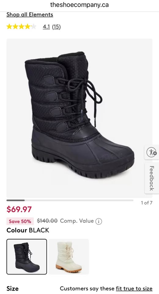 Women’s Elements Boots Size 9 Medium Width - photo 3