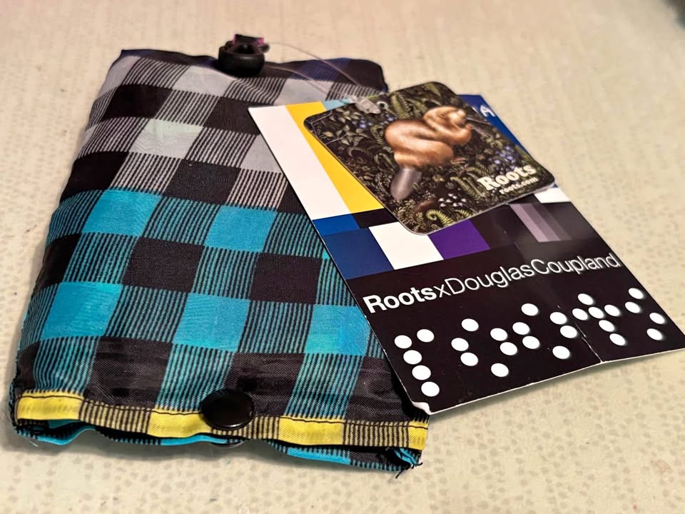 Douglas Coupland X Roots Shopping Bag NWT
