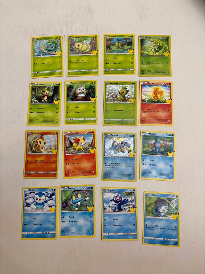 Pokémon McDonalds Cards 2021 16/25 cards