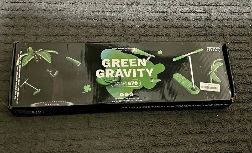 Indo 670 Trampoline Scooter – Green (Unused)