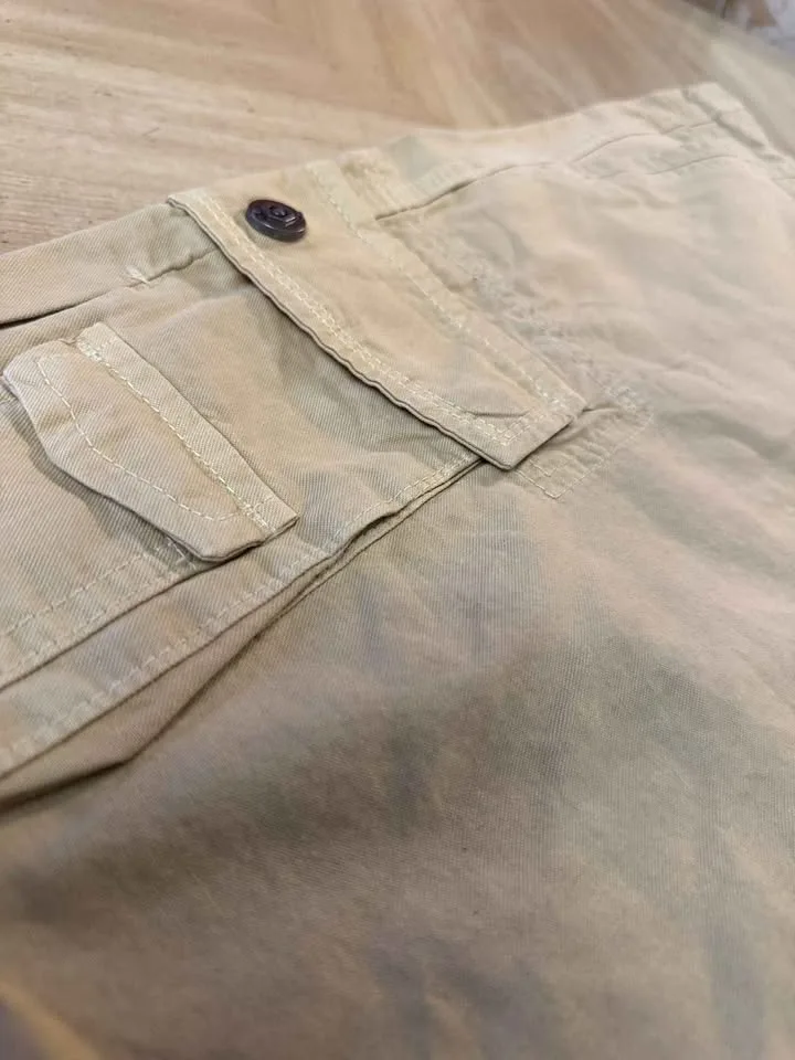 Brand New Size 38 OCHENTA Cargo Shorts – Beige image indicator(2)