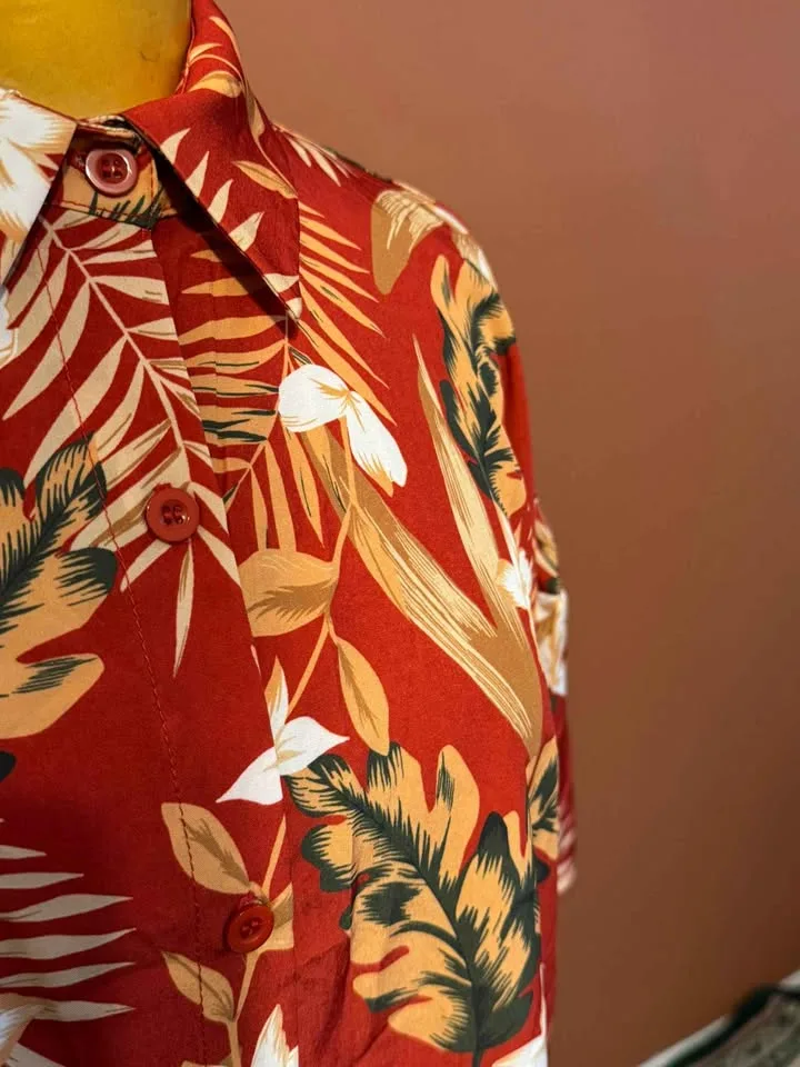 Size L Hotouch Hawaiian Men’s Shirt – Floral Print image indicator(2)