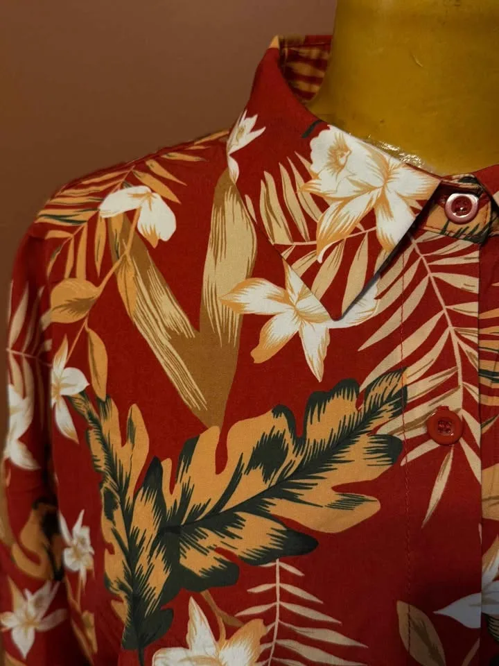 Size L Hotouch Hawaiian Men’s Shirt – Floral Print image indicator(3)