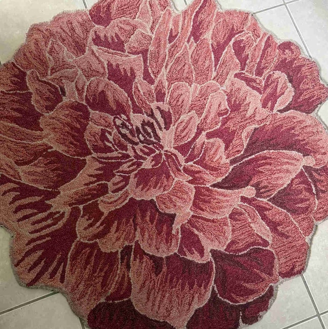 Preowned Hand stuffed Wool Area Rug