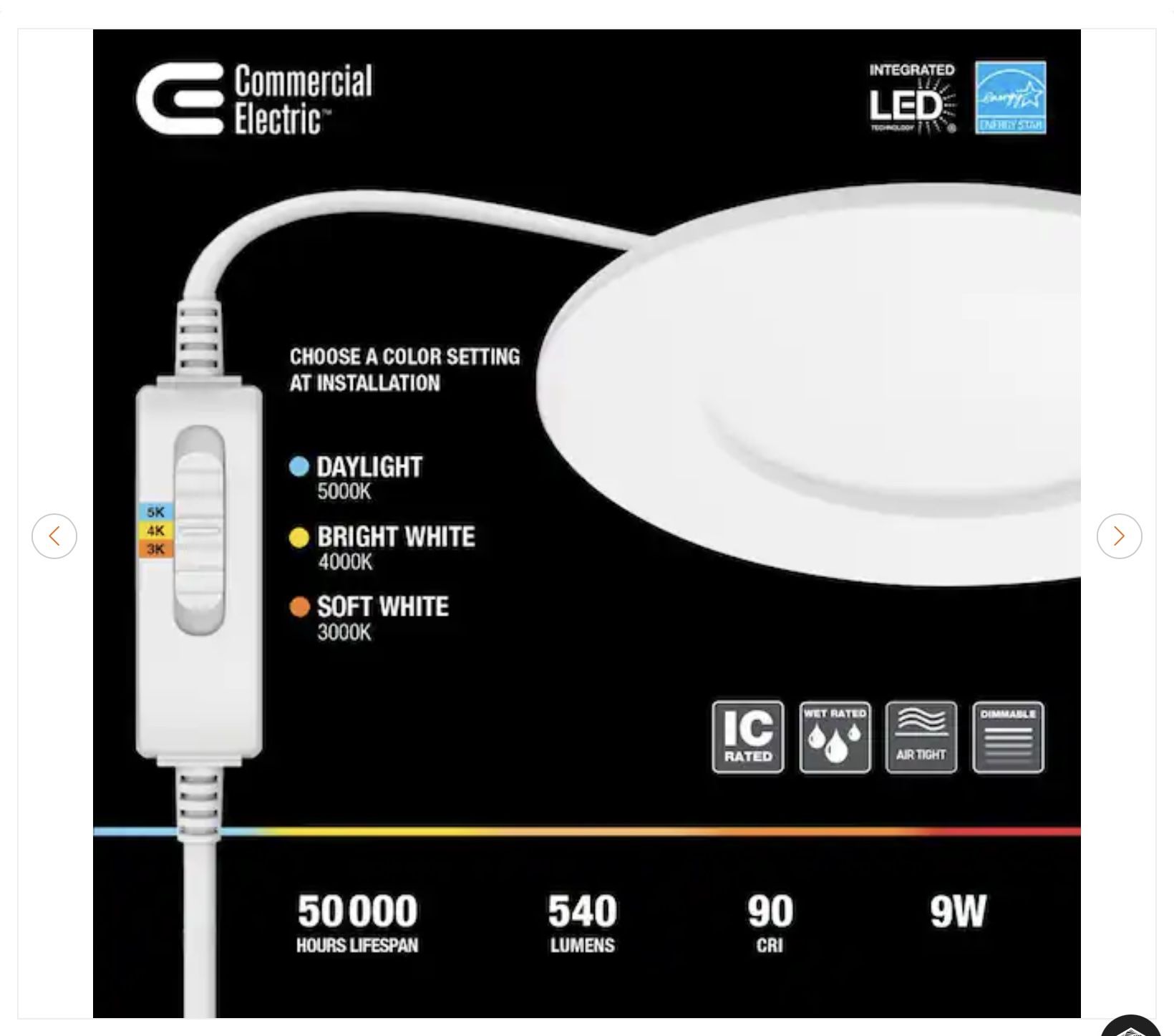Commercial Electric LED Recessed Light 4 in - 12 Pack - New - photo 5