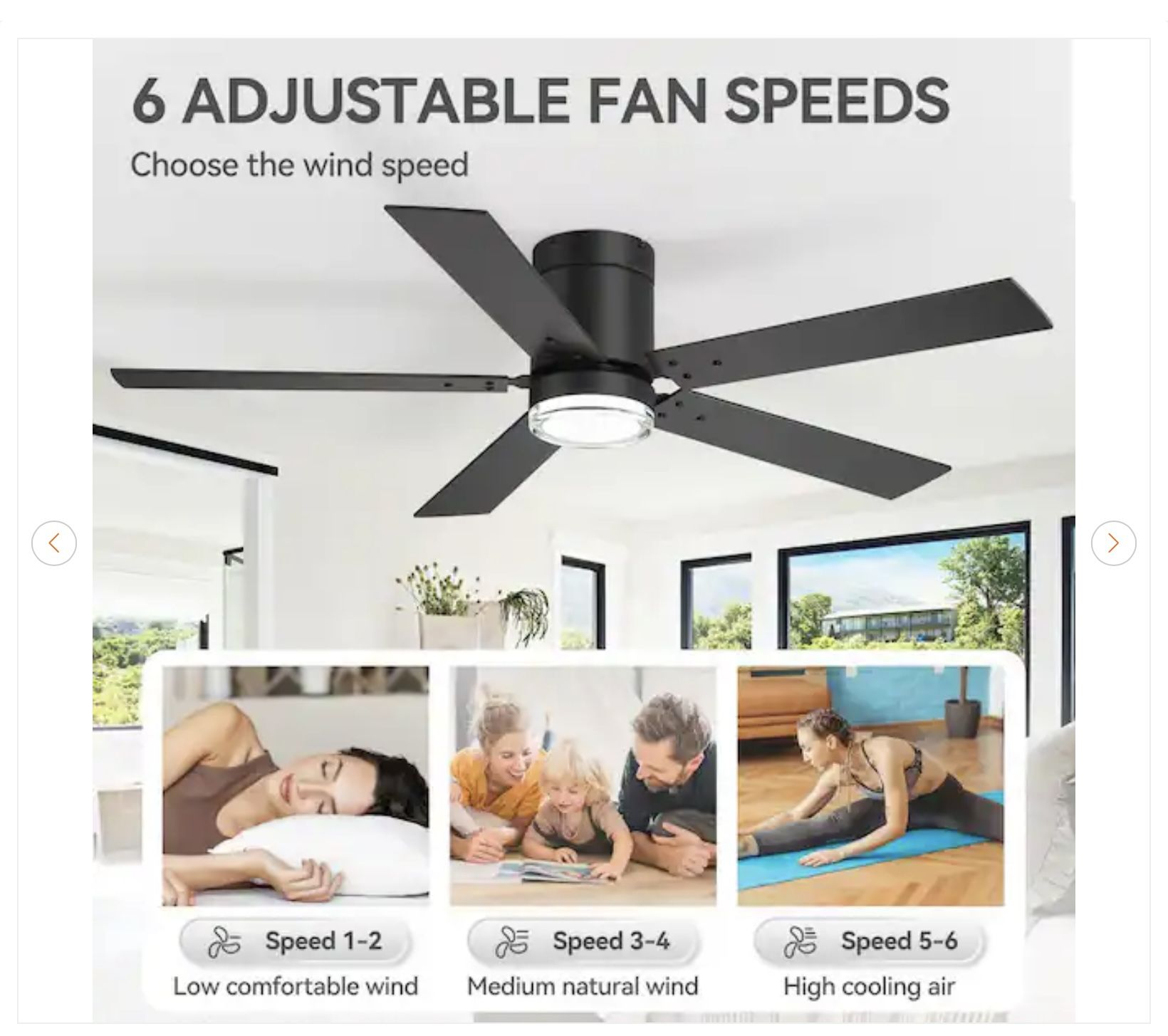 Propeller 52 in. Ceiling Fan w/ LED Light - New - photo 3
