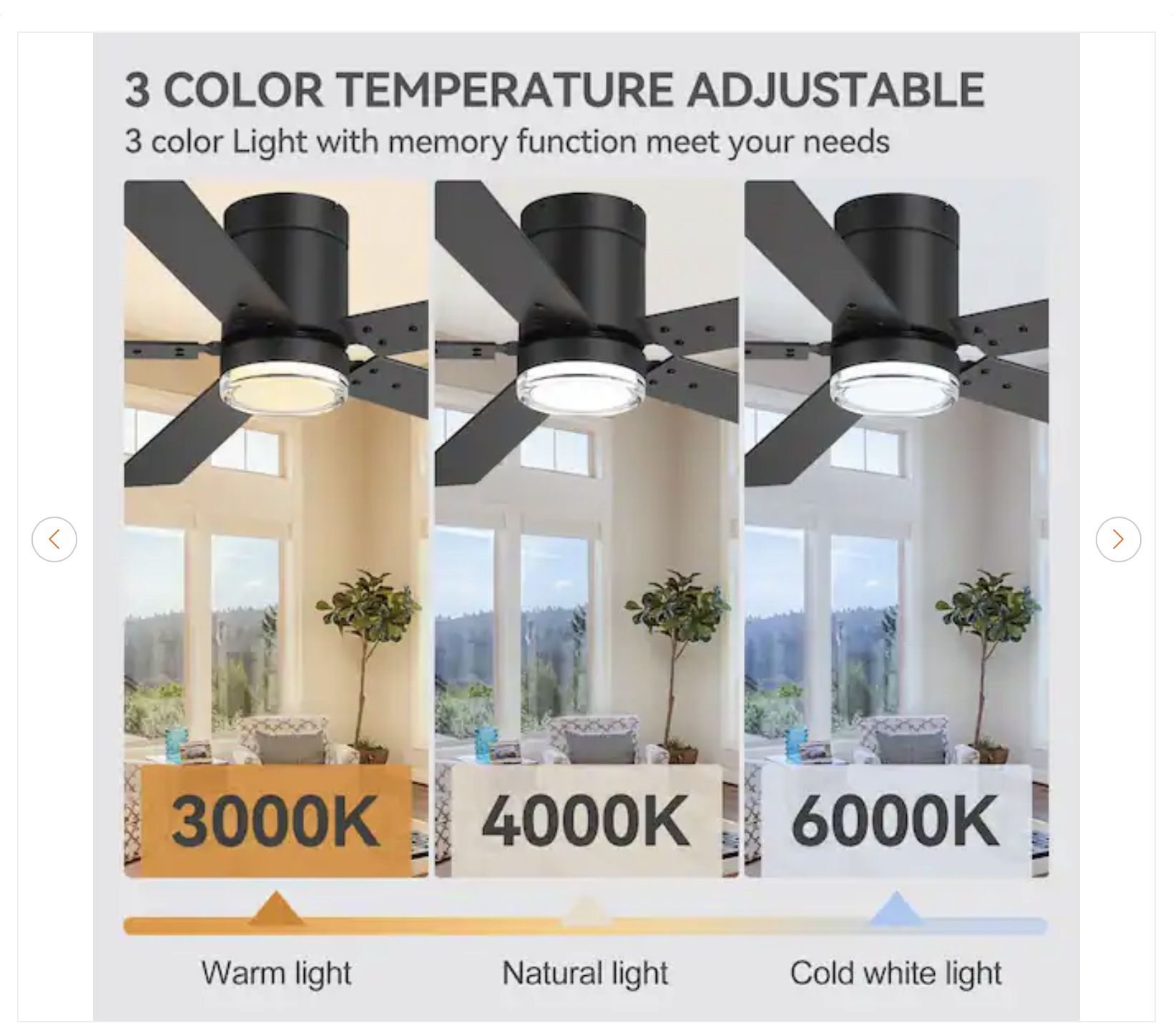 Propeller 52 in. Ceiling Fan w/ LED Light - New - photo 4