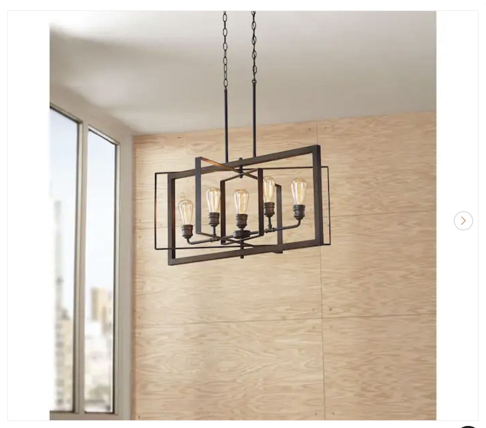 Home Decorators Collection Palermo Grove 5-Light Chandelier-New