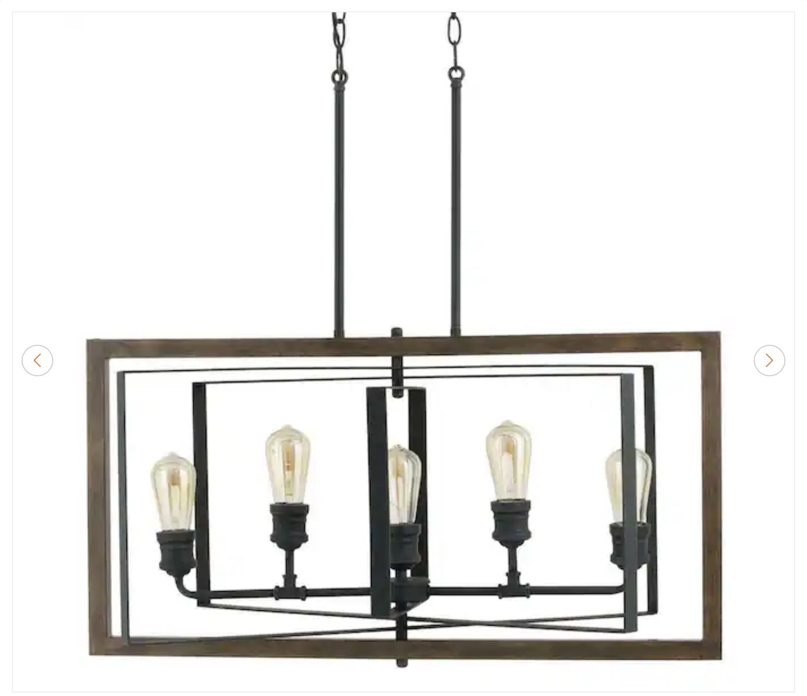Home Decorators Collection Palermo Grove 5-Light Chandelier-New - photo 2