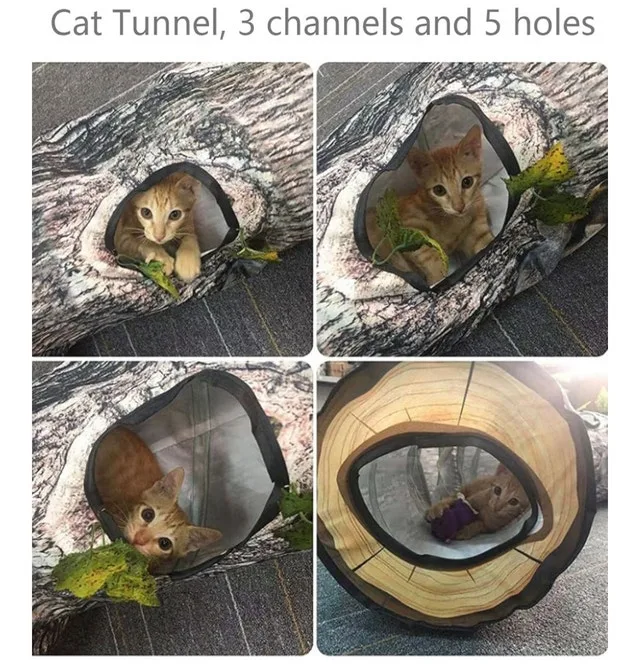 Cat Tunnel Tube Toys image indicator(5)