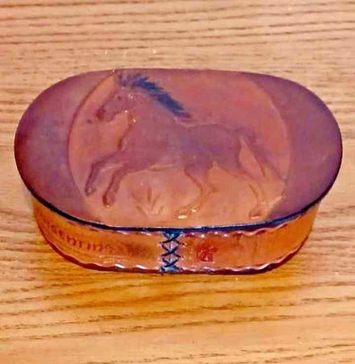 Unique Antique Rare Handmade Leather Keepsake/Trinket Box