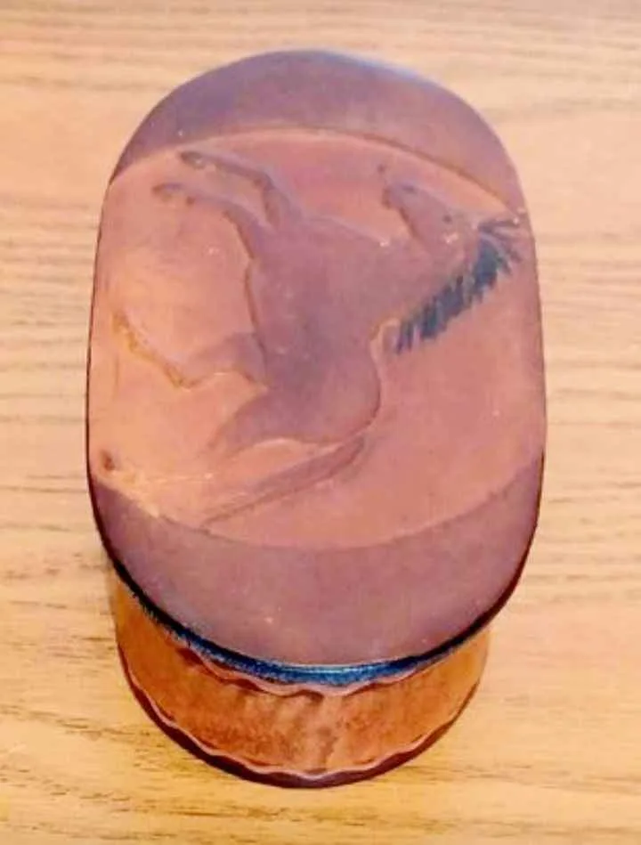 Antique Rare Handmade Leather Keepsake/Trinket Box image indicator(7)