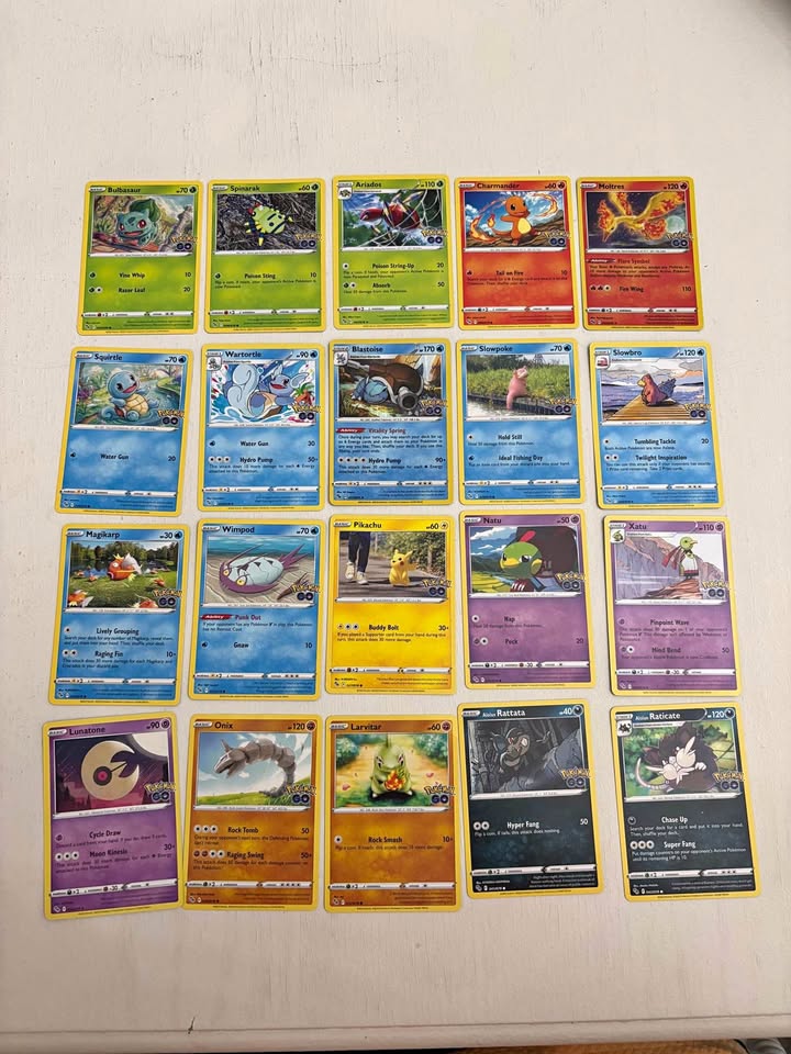 Pokémon Go Trading Cards 33/78 cards