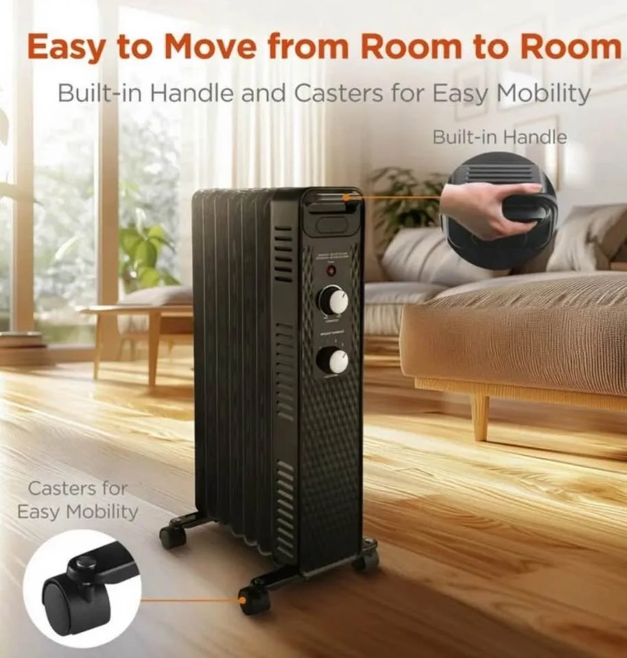 Mainstays Portable Oil-Filled Electric Radiator Heater image indicator(4)