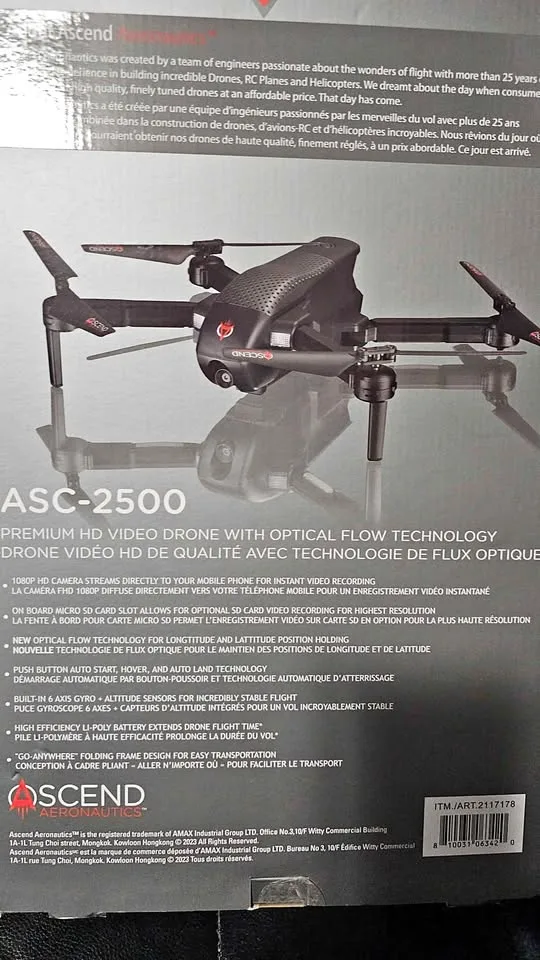 Ascend ASC-2500 Premium HD Video Drone