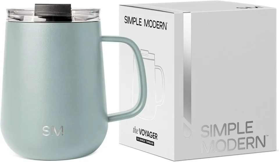 Simple Modern Travel Coffee Mug with Handle thumbnail