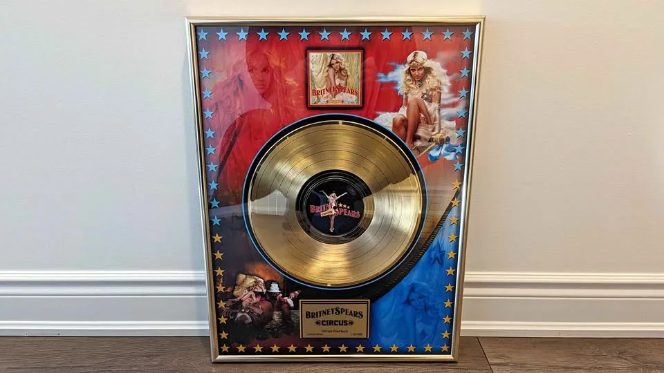 BRITNEY SPEARS Circus Gold Plated LP *LIMITED*