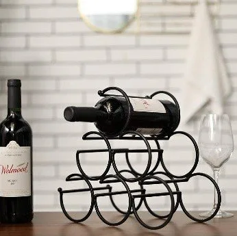 Iron Tabletop Wine Rack thumbnail