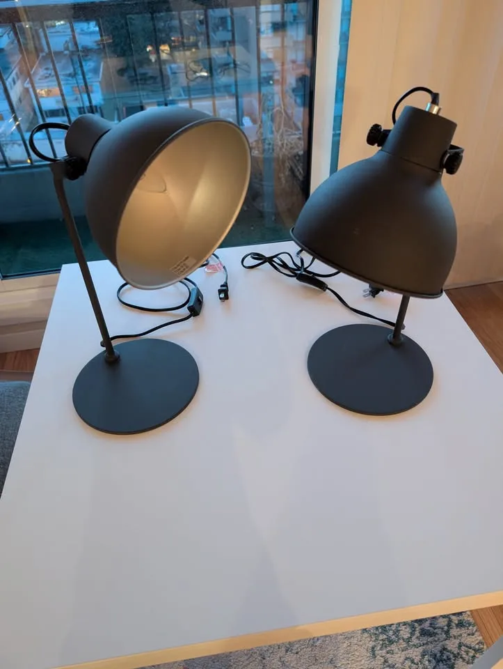 Pair of Grey Table Lamps image indicator(2)