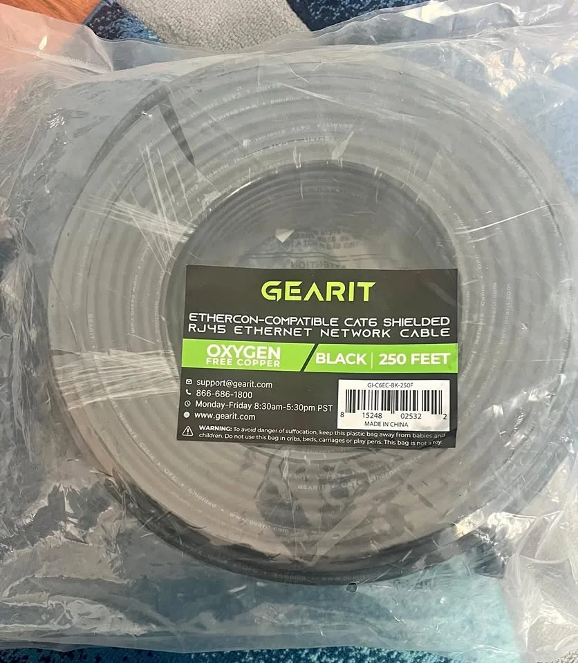 GEARIT Cat6 Shielded Ethernet Cable