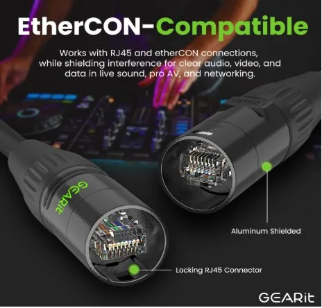 GEARIT Cat6 Shielded Ethernet Cable image indicator(4)