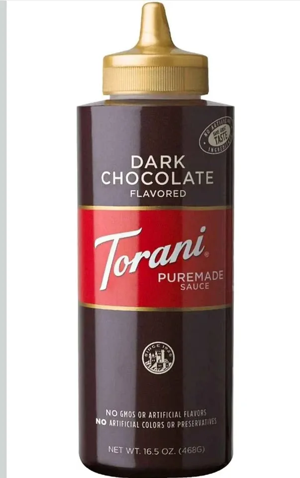 Torani Dark Chocolate Squeeze Sauce, 16.5 Fluid Ounce