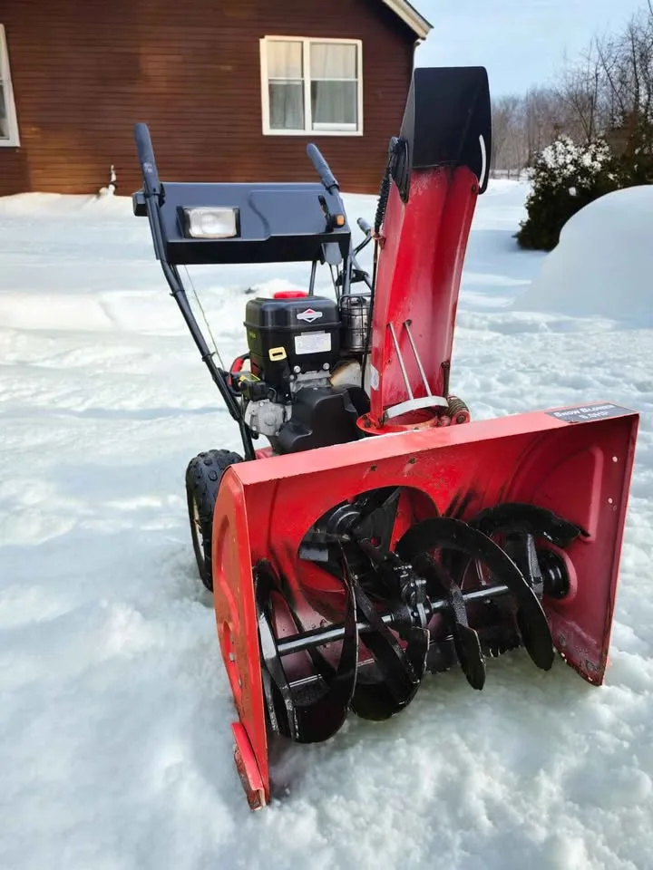 8 Hp powe MTD two-stage snowblower fully tune up before sale image indicator(2)